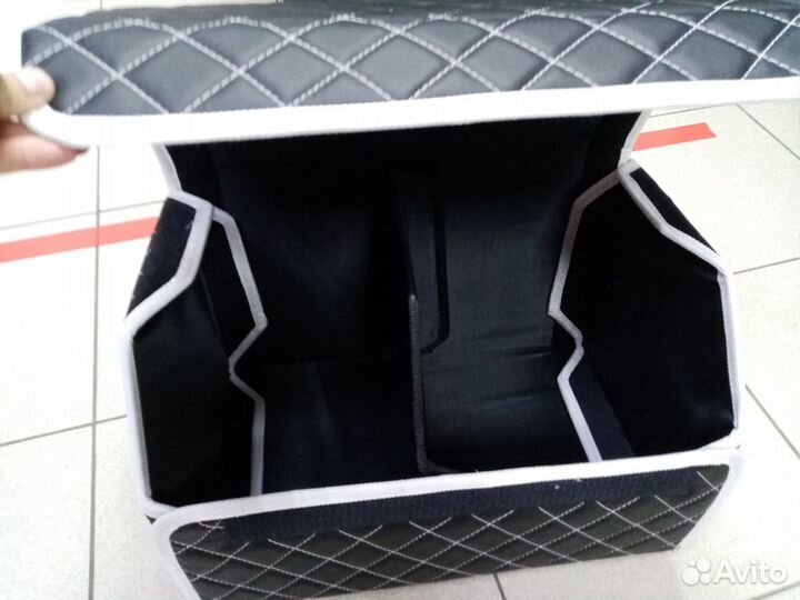 Органайзер (сумка, бокс) в багажник эко кожа ромб