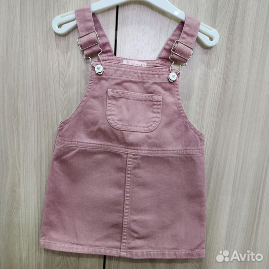 Джинсовый сарафан на девочку 98