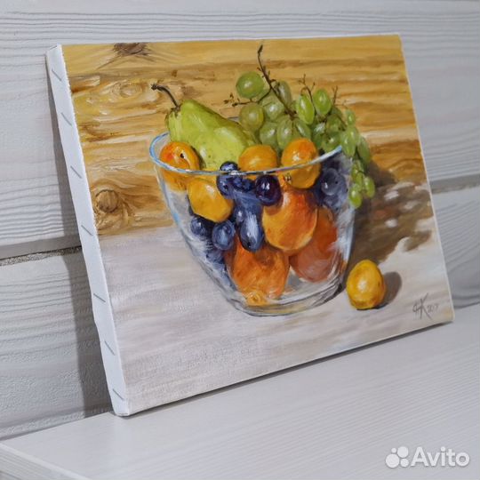 Картина маслом Ваза с фруктами