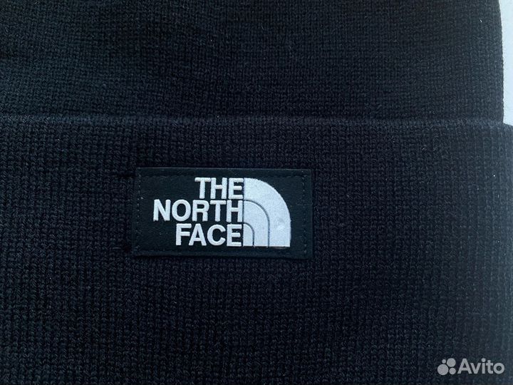 Зимний Комплект 3В1 Шапка TNF и перчатки nike