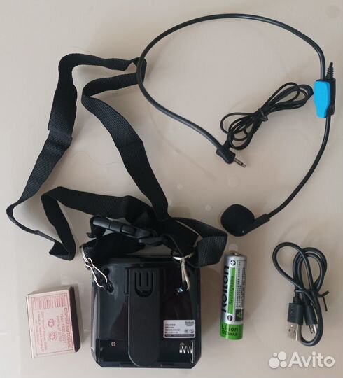 Громкоговоритель поясной 5/10Вт/аккум/BTmp3/USB/SD