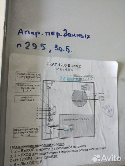 Источник бесперебойного питания скат-1200 Д исп.2