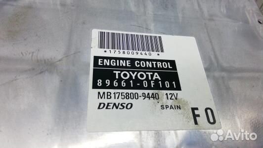 Блок управления двс toyota corolla verso 2 (SBN03P