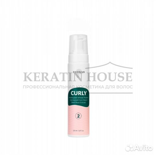 Prodiva Фиксатор для завивки волос curly, 225 мл