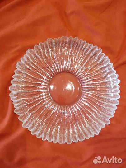 Тарелки хрустальные