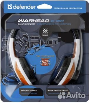 Игровые наушники проводные Defender Warhead G-120