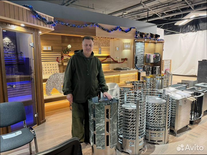 Печь для сауны с монтажом