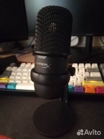 Микрофон HyperX SoloCast + поп-фильтр