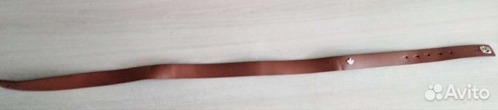 Ремень кожаный коричневый