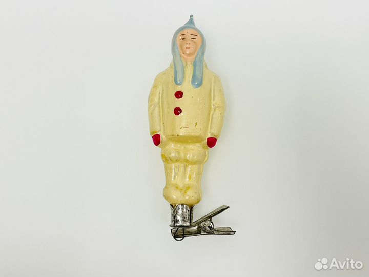 Ёлочная игрушка Летчик Полярник СССР