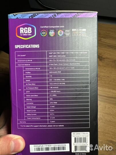 Кулер процеccорный Cooler Master Hyper 212