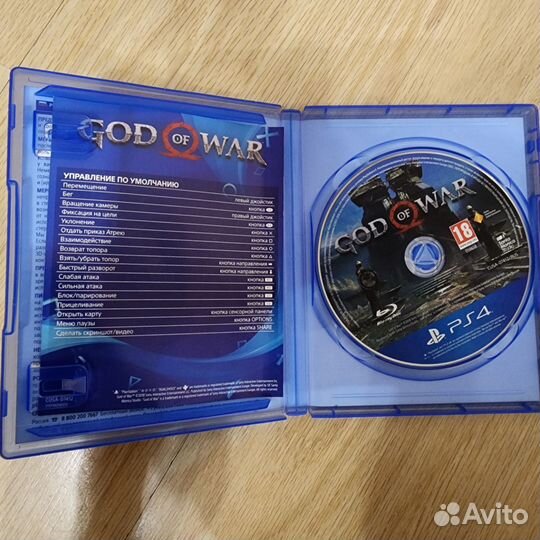 Игра God of War на PS4 диск