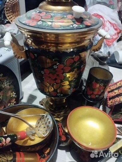 Набор столовой посуды хохлома