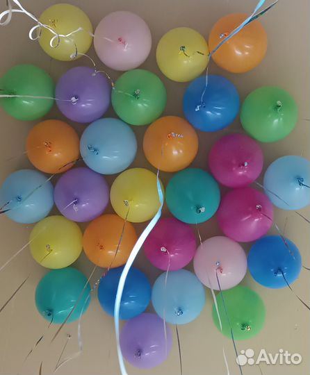 Воздушные шары с гелием/ надуть шары