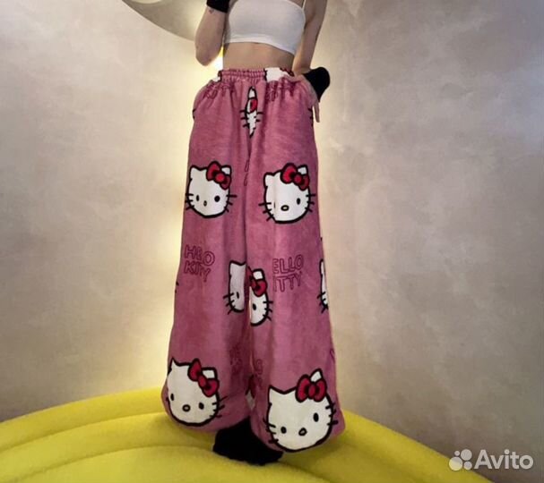 Оверсайз штаны hello kitty