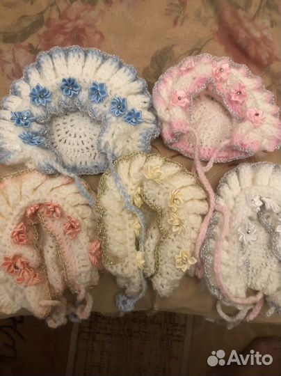 Продам шапочки для новорожденных