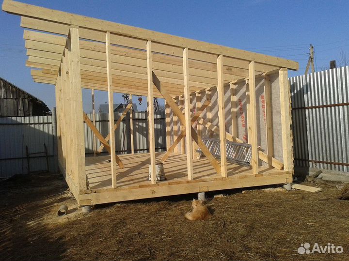 Хозблок (сарай) для дачи из имитации бруса