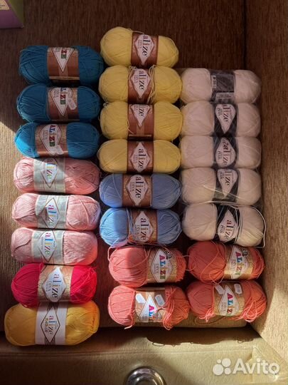 Пряжа нитки для вязания Alize Diva/Cotton Baby