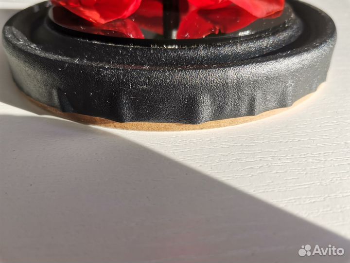 Вечная живая роза в колбе стабилизированная