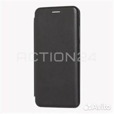 Чехол книжка Xiaomi Redmi 10C / Poco C40 (черный)