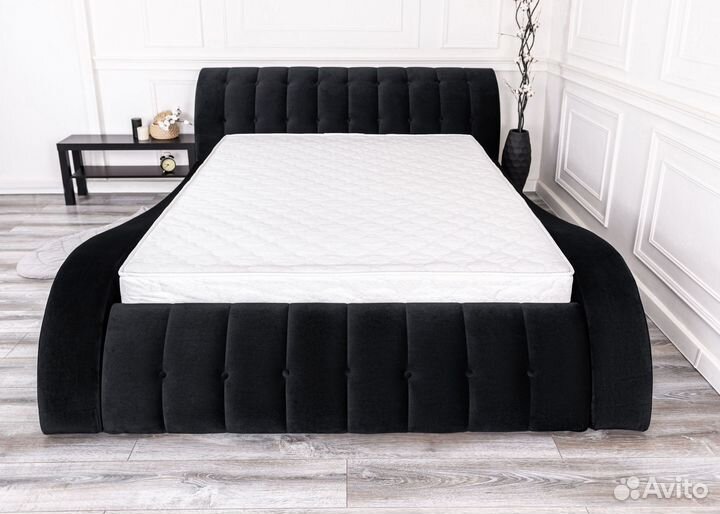 Кровать 200х200 мадрид черный
