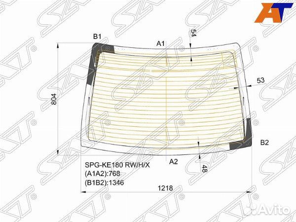 Стекло заднее toyota corolla