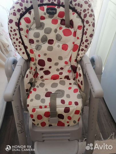 Стульчик для кормления chicco polly progress 5
