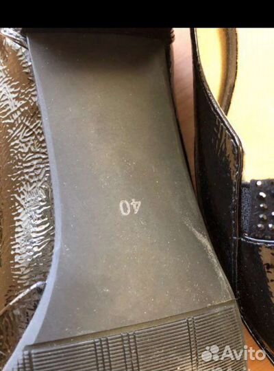 Новые туфли лоферы босоножки кожаные 39-40 р