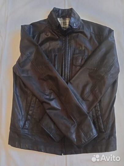 Кожаная куртка мужская р48-50 в отличном сост