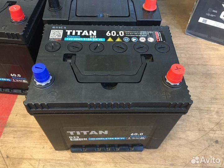 Аккумулятор 60 Ач Titan Asia