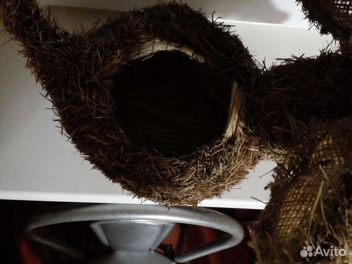 Кашпо. Слоник. Из натуральных материалов