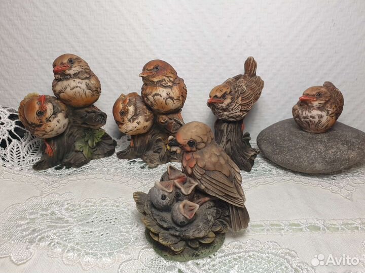 Статуэтки. Фарфор. Лебеди. Гебель. Германия