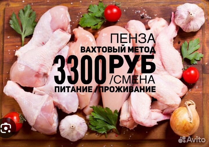 Фасовщик на птицефабрику вата все включено