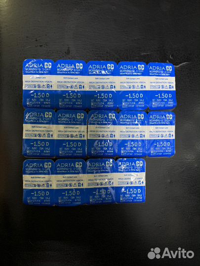 Линзы контактные однодневные Adria -1,5 8,6