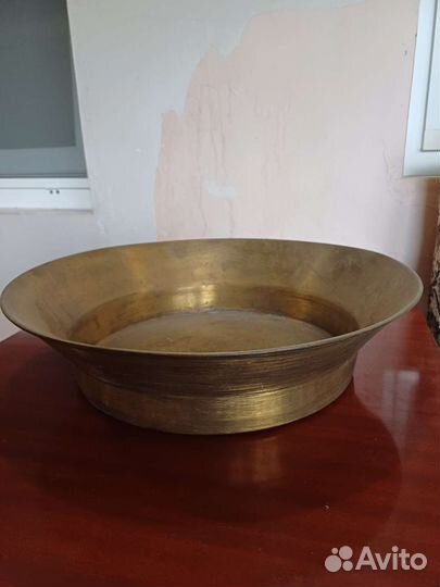 Латунный таз