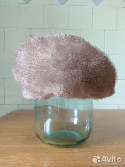 Норковая женская зимняя шапка