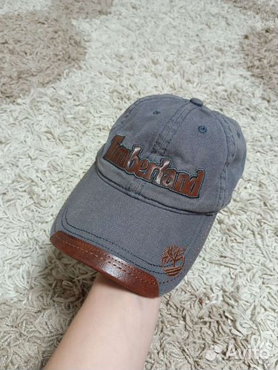Кепка Timberland с кожаными вставками