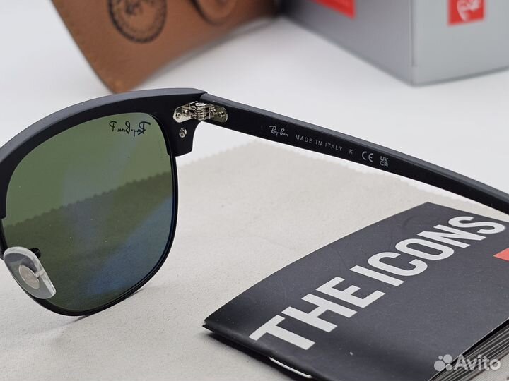 Очки Ray Ban 3016 Clubmaster Polarized Стекло