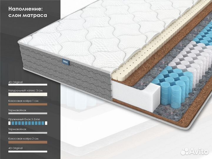 Матрас ортопедический премиальные наполнители