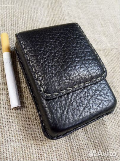 Портсигар кожаный