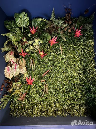 Фитостена из искусственных растений