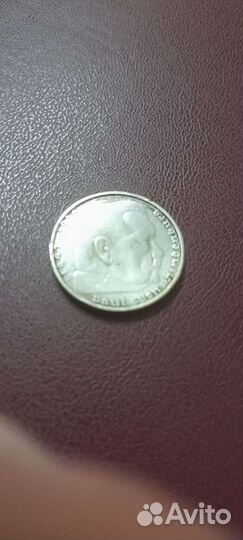 Монета, 2 дойчмарки 1938г