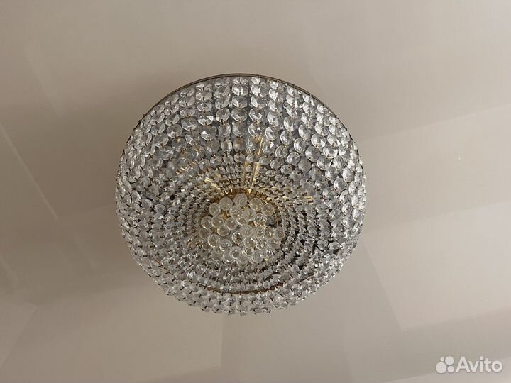 Люстра потолочная хрустальная