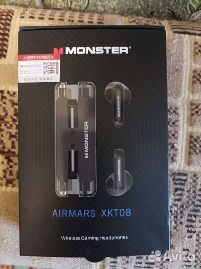 Monster XKT08, с микрофоном и шумоподавлением