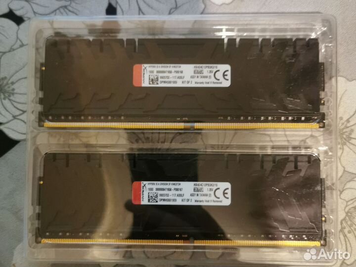 Оперативная память ddr4 hyperx predator 8GBx2