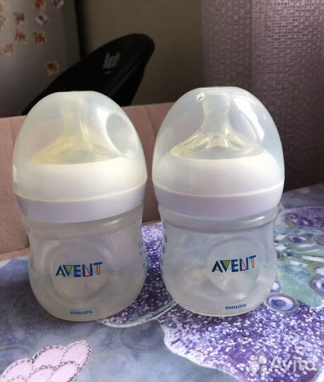 Бутылочки avent natural 2 шт
