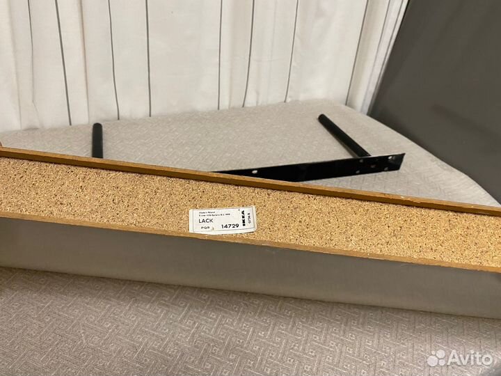 Полка настенная IKEA lack белая 110 см