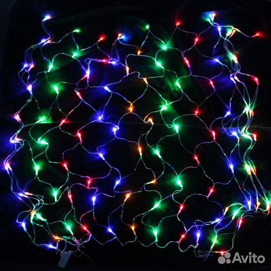 Гирлянда сетка 300 ламп 2,2м