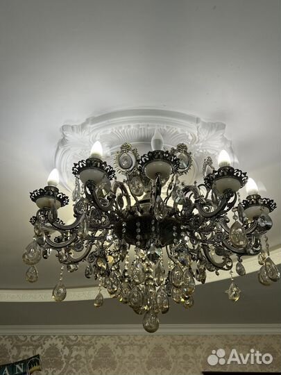 Люстры хрустальные бу