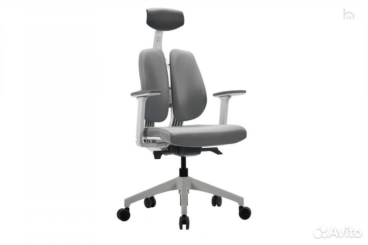 Кресло компьютерное ортопедическое D200-W-1DGY1 Тк